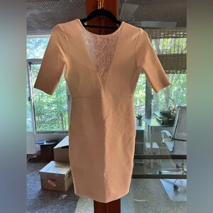 BCBG White long sleeve dress, size xxs